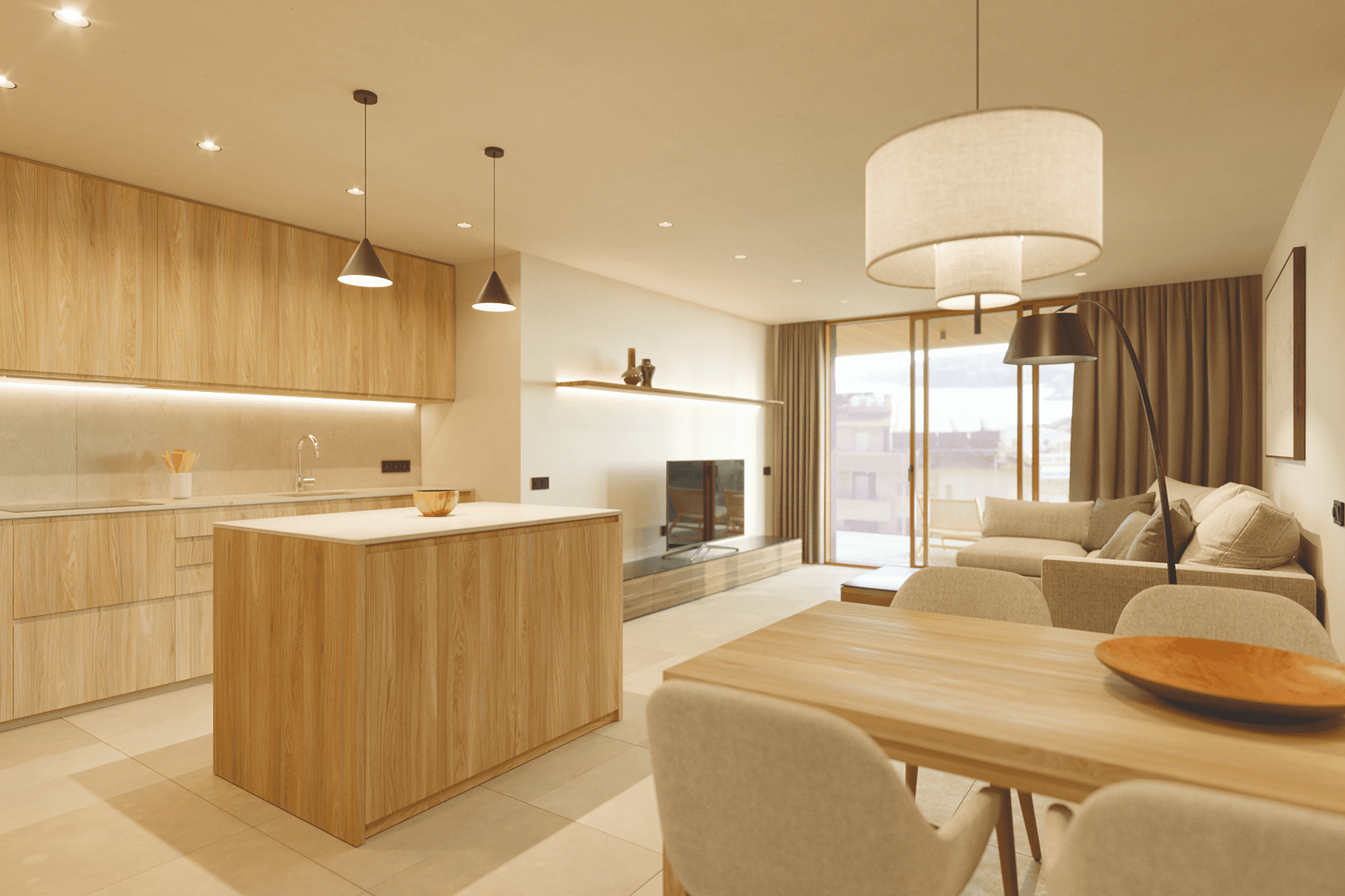 Sun-drenched living by the coast