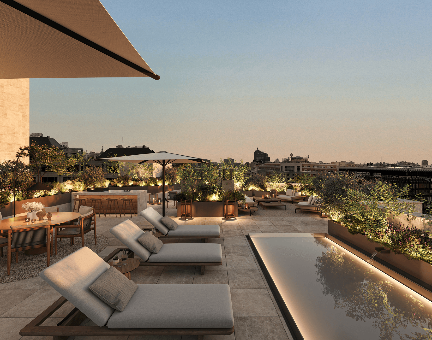 Cutting-edge building on Paseo de la Castellana